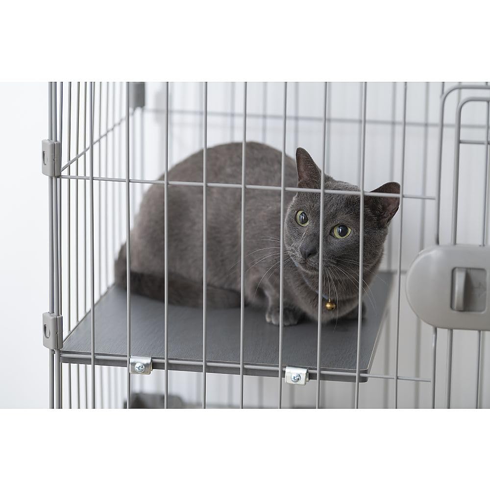 Amazon.co.jp: アイリスオーヤマ トイレ付スリムキャットケージ 猫 3段